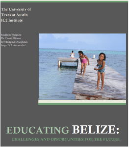 Educating Belize Report - Cover